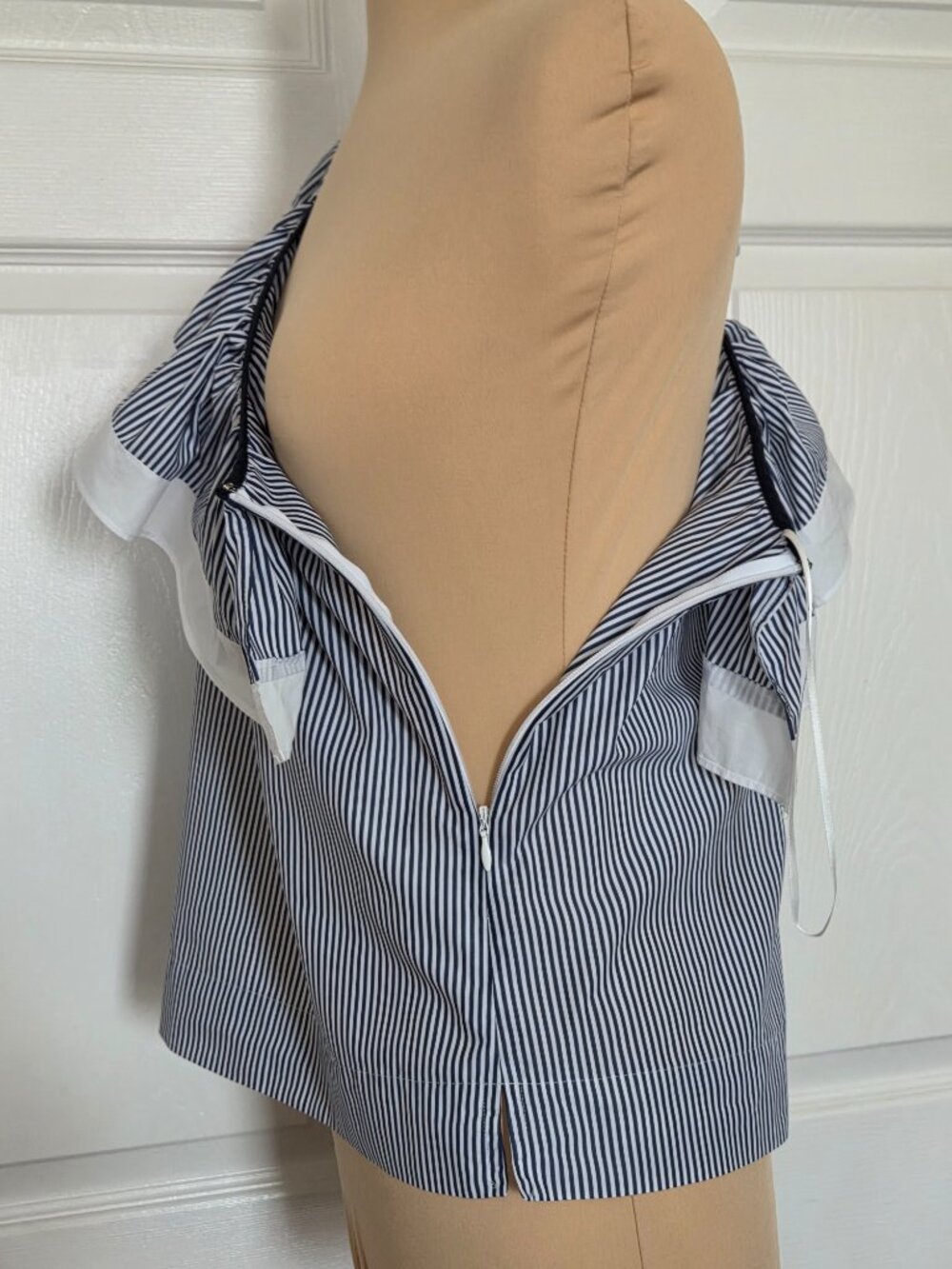 J.Crew Striped One Shoulder Ruffle Top - Picture 10 of 16